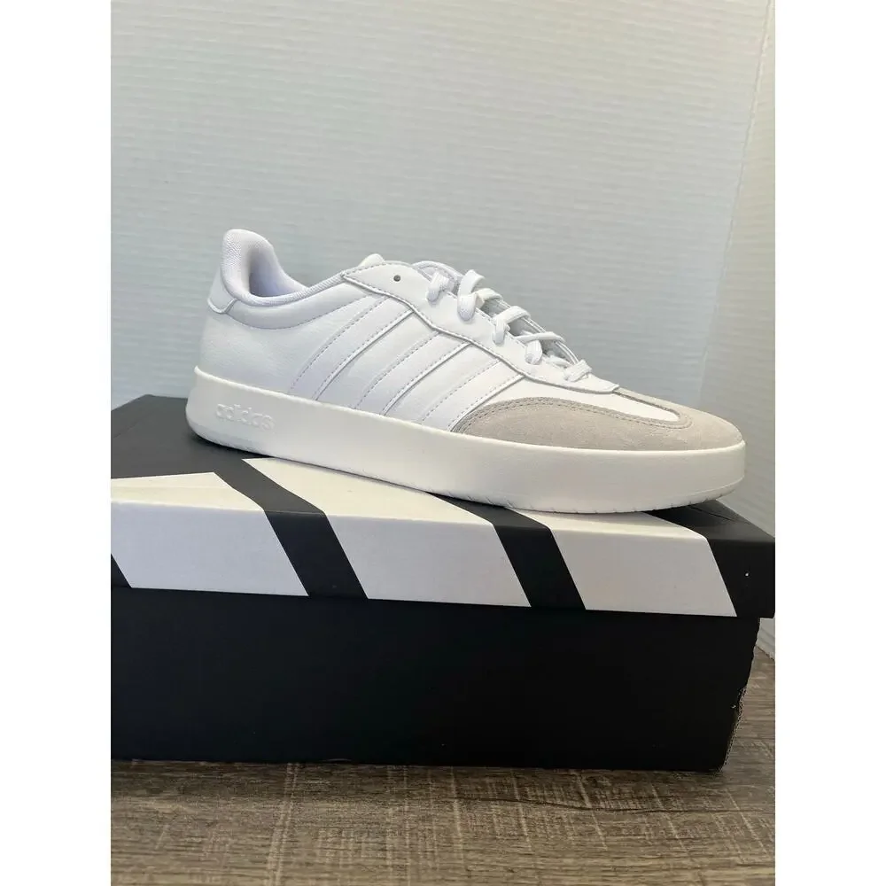 Adidas Men's Barreda Classic Striped Tennis Shoes White Size 11 NIB/NWT JI2308
